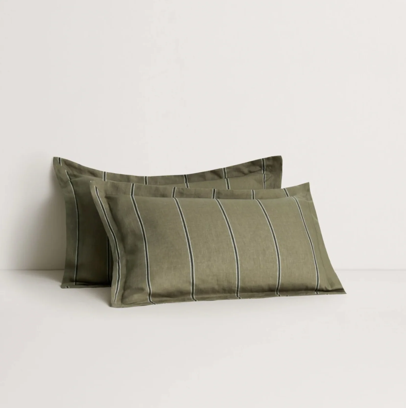 Abbotson Linen Stripe Tailored Pillowcase Pair