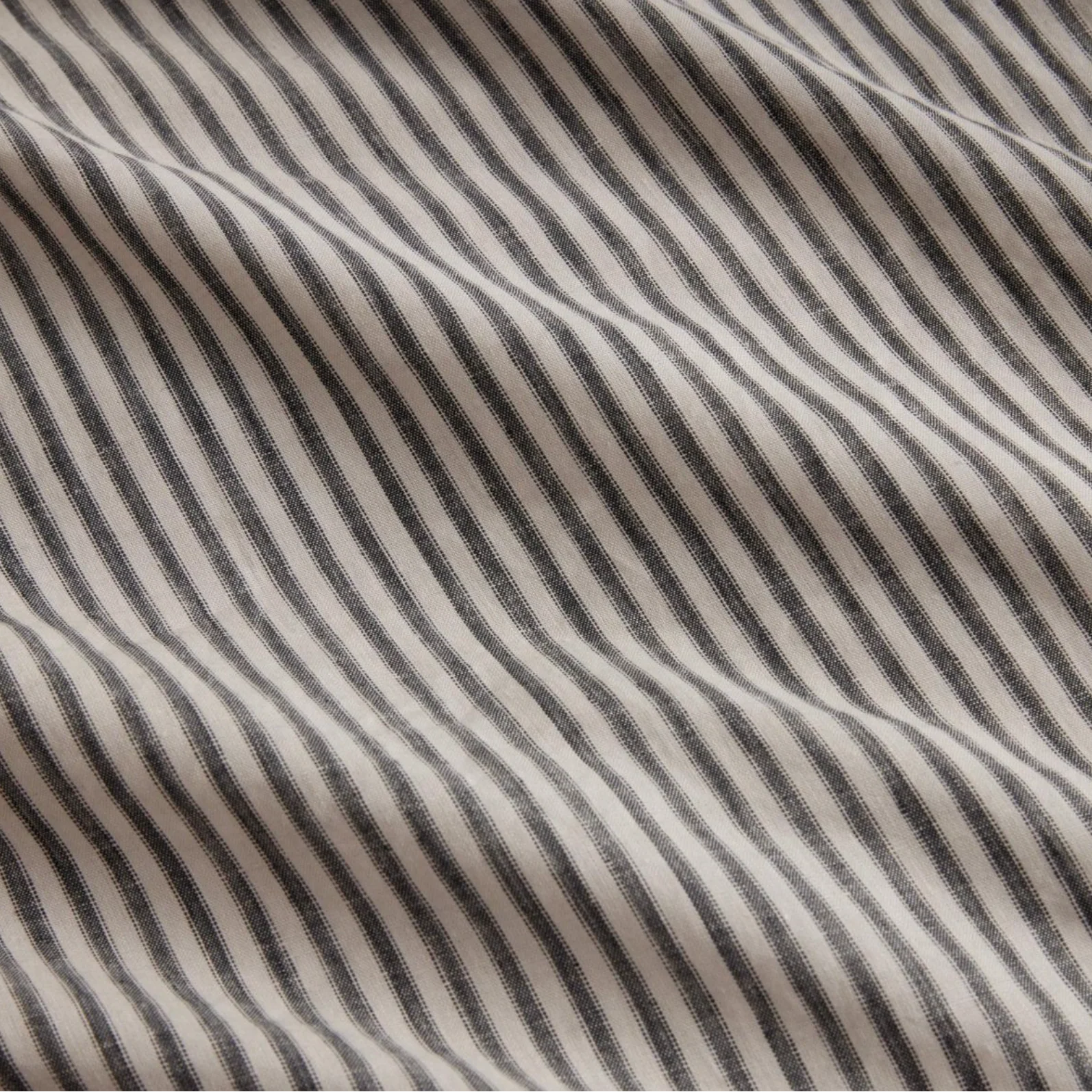 Abbotson Linen Ticking Stripe Tailored Pillowcase Pair - Image 2