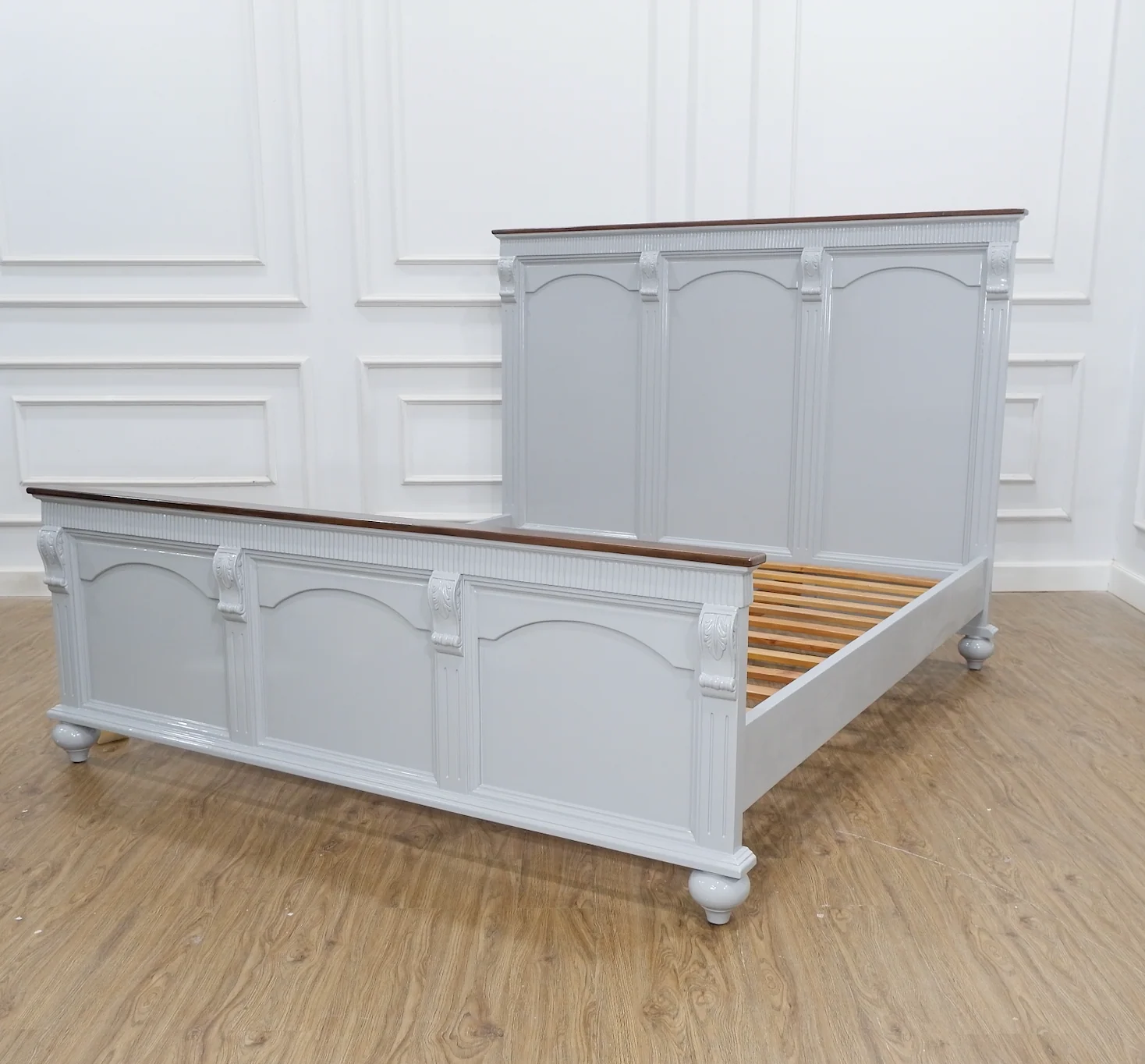 Agathon Wood Bed Frame - Image 3