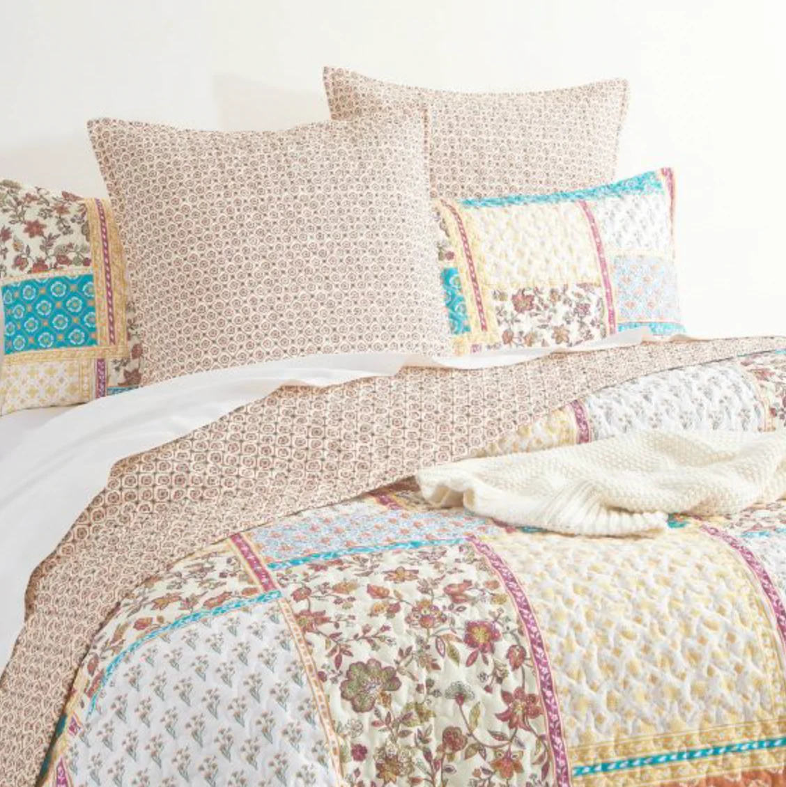 Amber Quilted Reversible Coverlet Set - Image 3