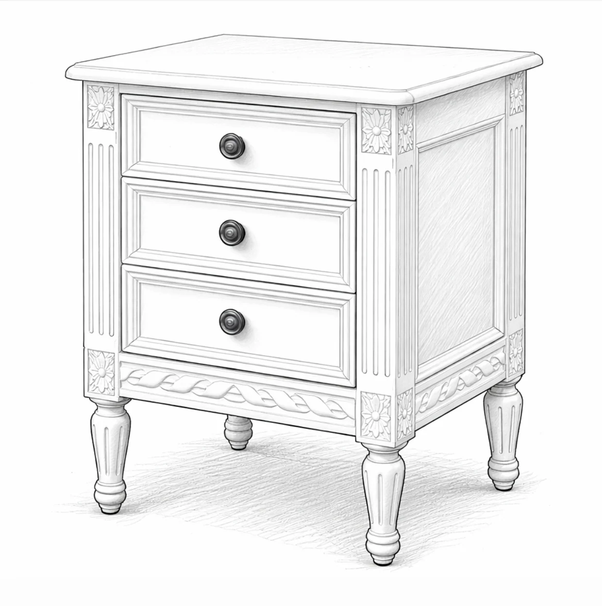 Andorra Bedside Table - Image 7