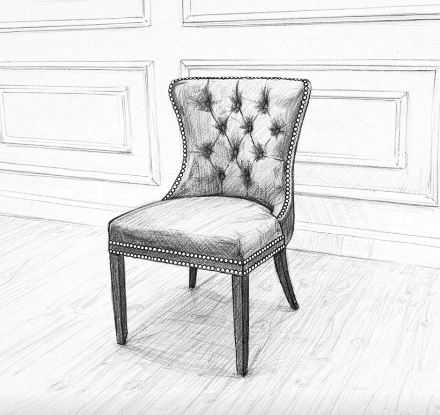 Marie Plush Chair Customisable - Image 8