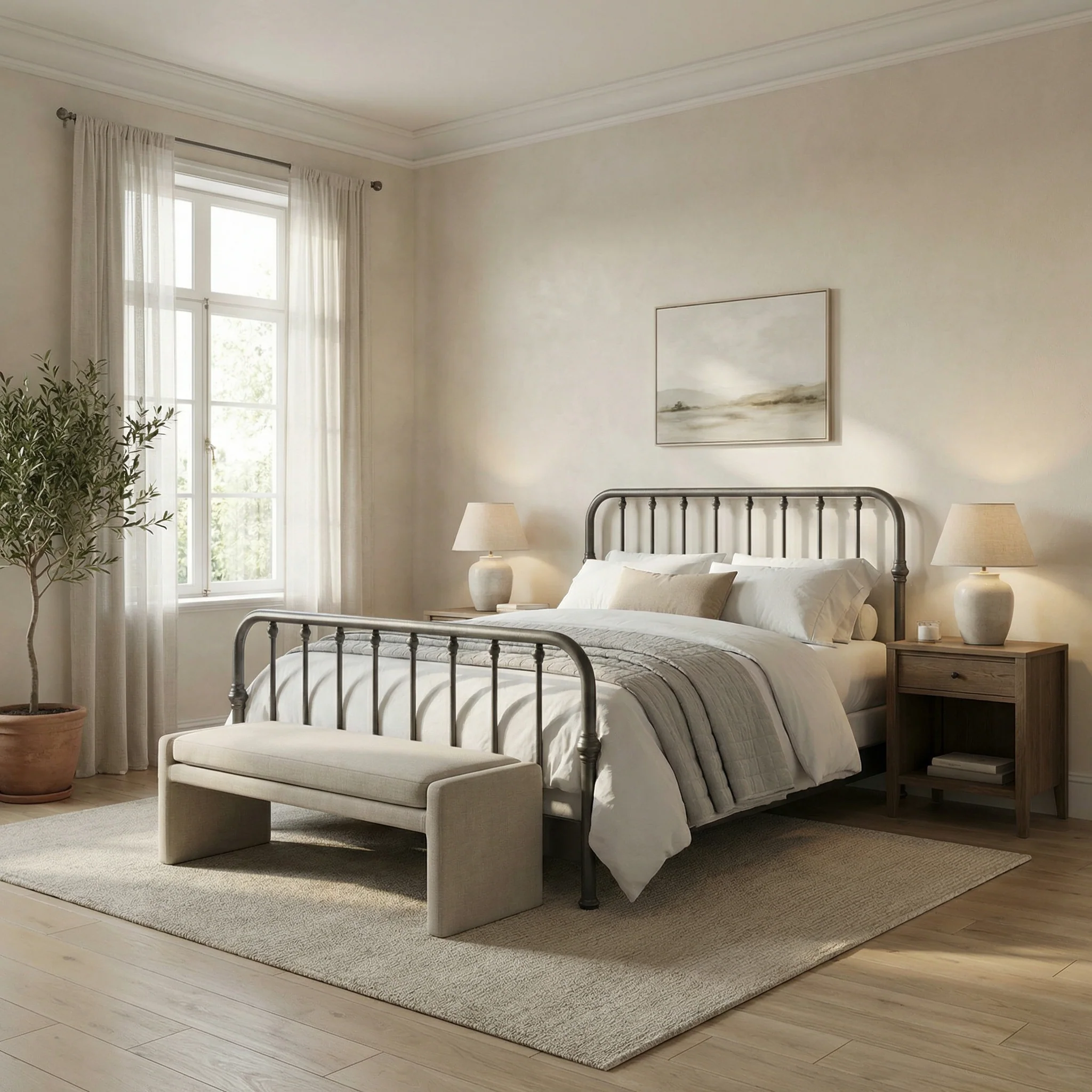 Artem Cast Iron Bed Frame - Image 13