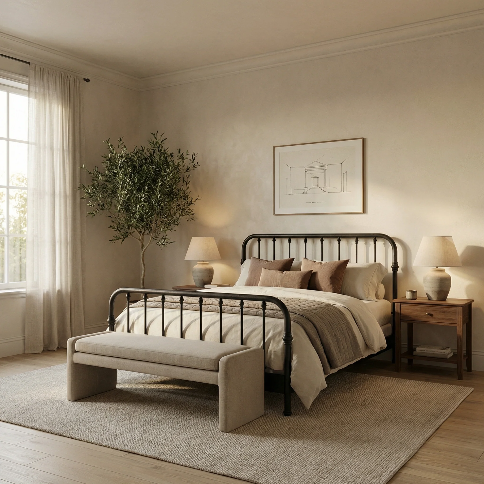 Artem Cast Iron Bed Frame - Image 5