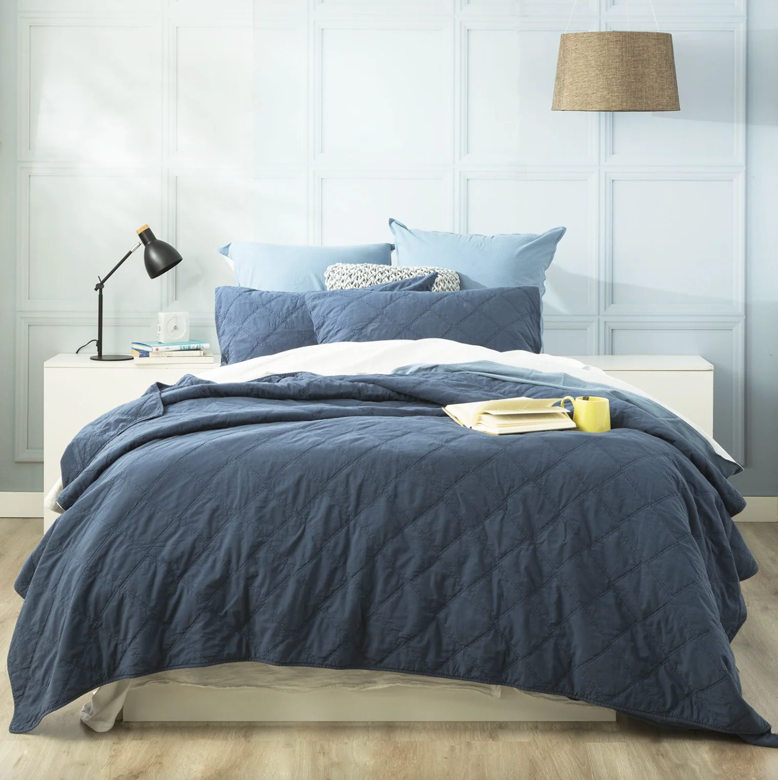 Attwood Vintage Stone Washed Cotton Quilted Coverlet Set - Image 3
