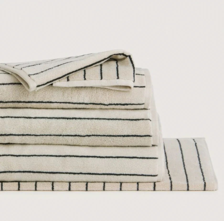 Aven Australian Cotton Stripe Bath Sheet - Image 3
