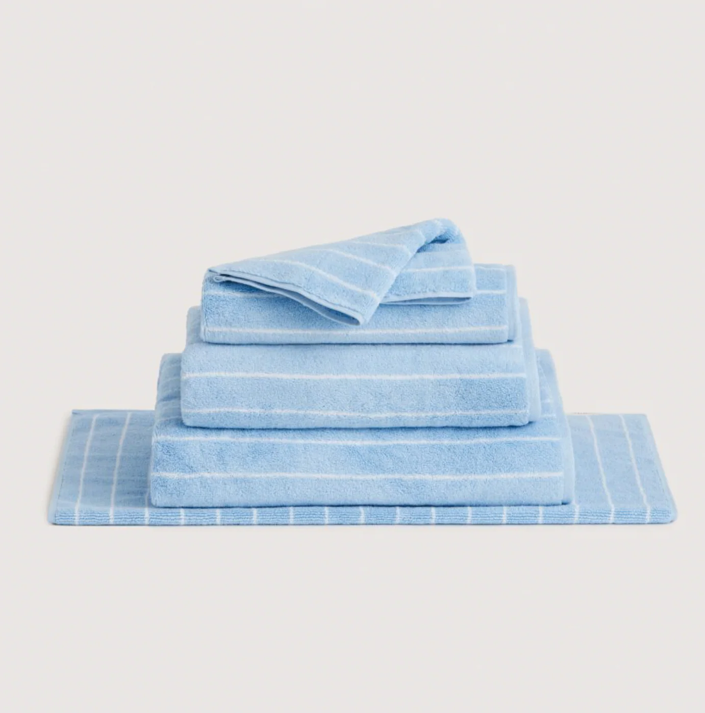 Aven Australian Cotton Stripe Bath Sheet - Image 4
