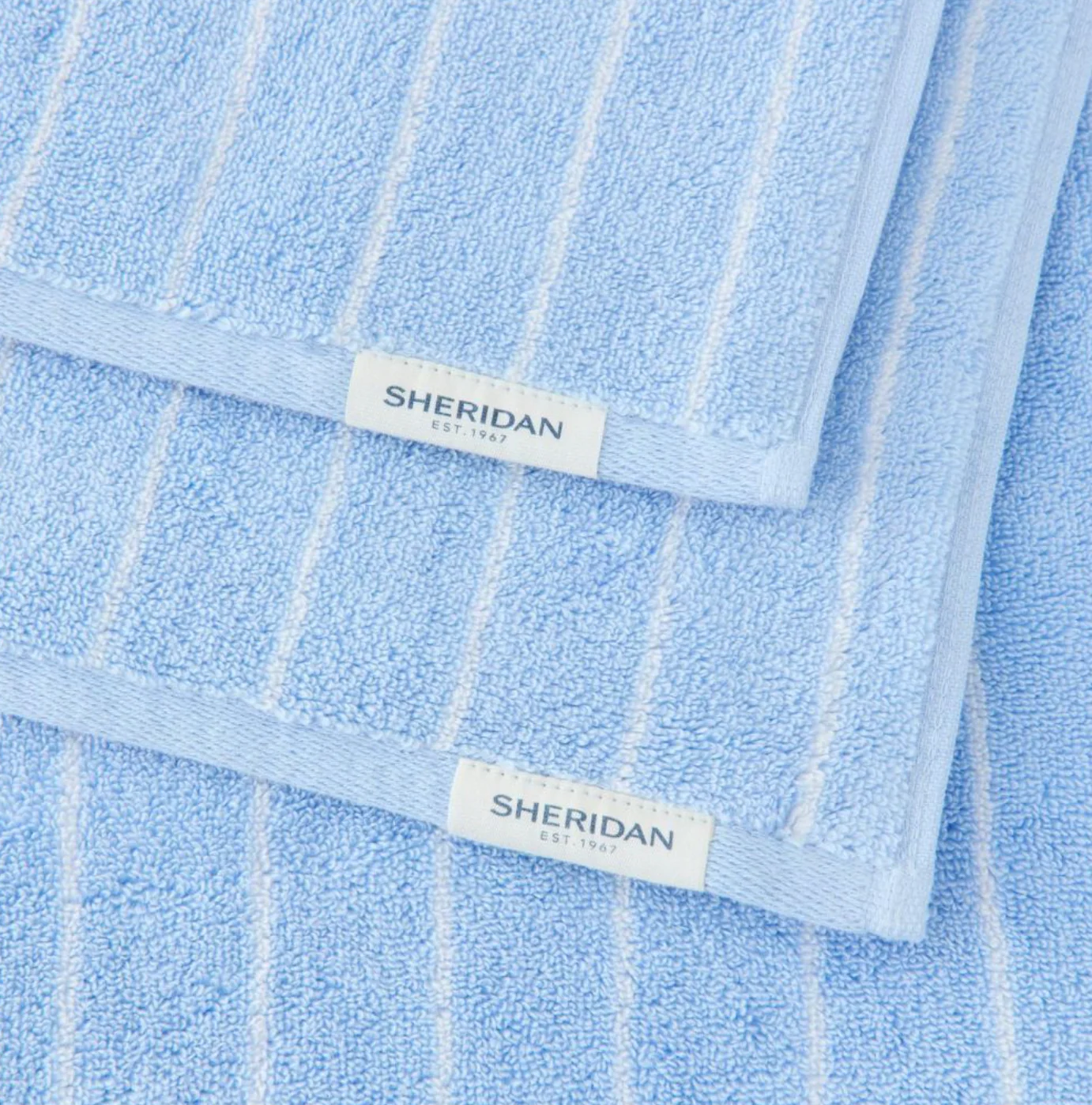 Aven Australian Cotton Stripe Bath Sheet - Image 9