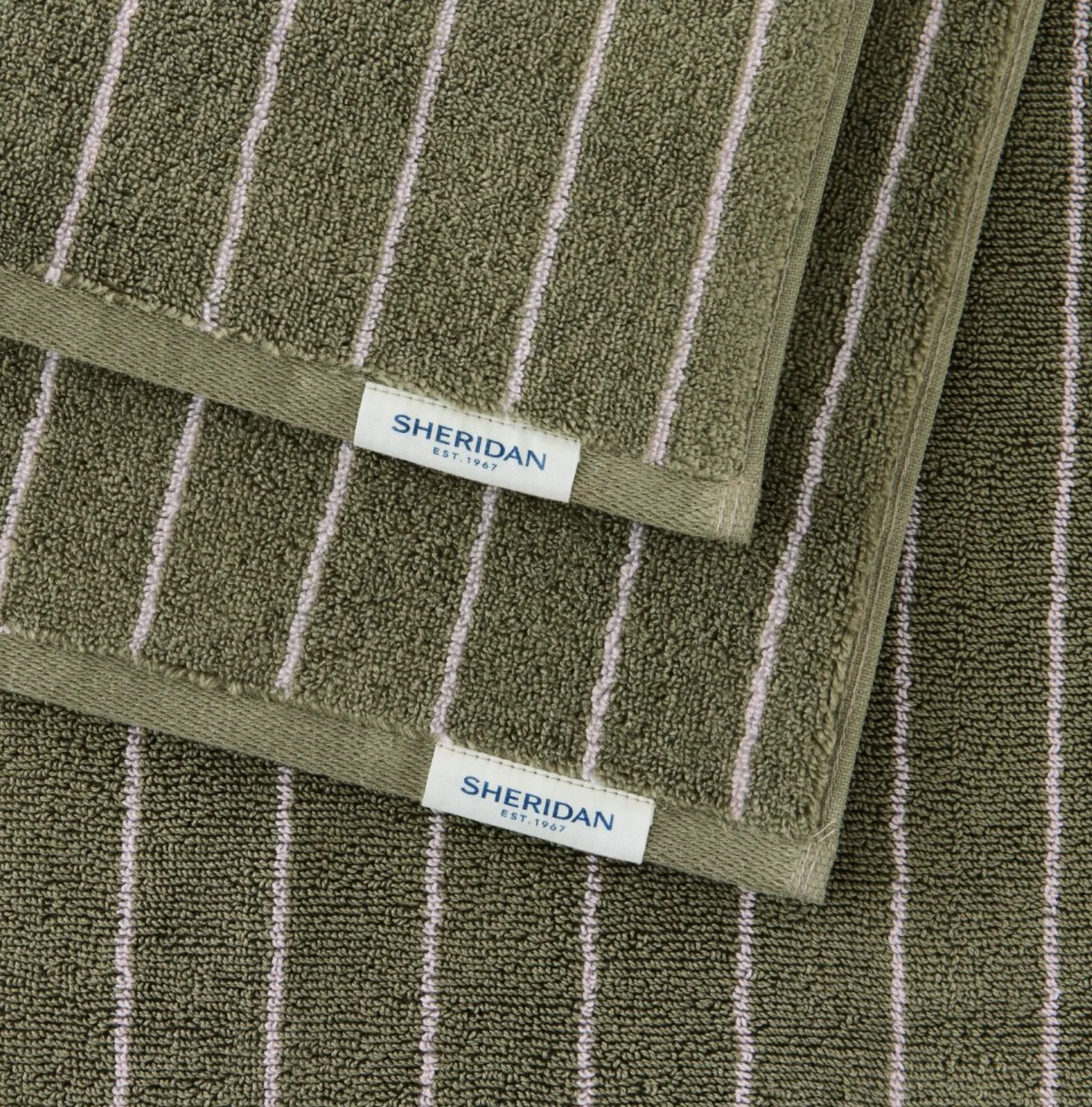Aven Australian Cotton Stripe Bath Towel - Image 6