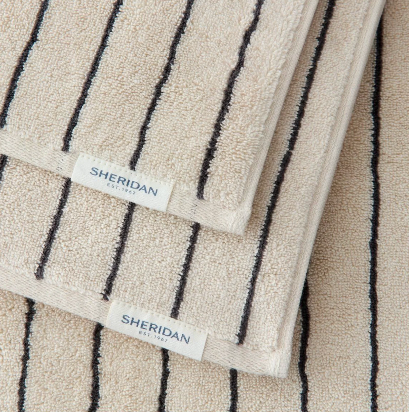 Aven Australian Cotton Stripe Bath Towel - Image 7