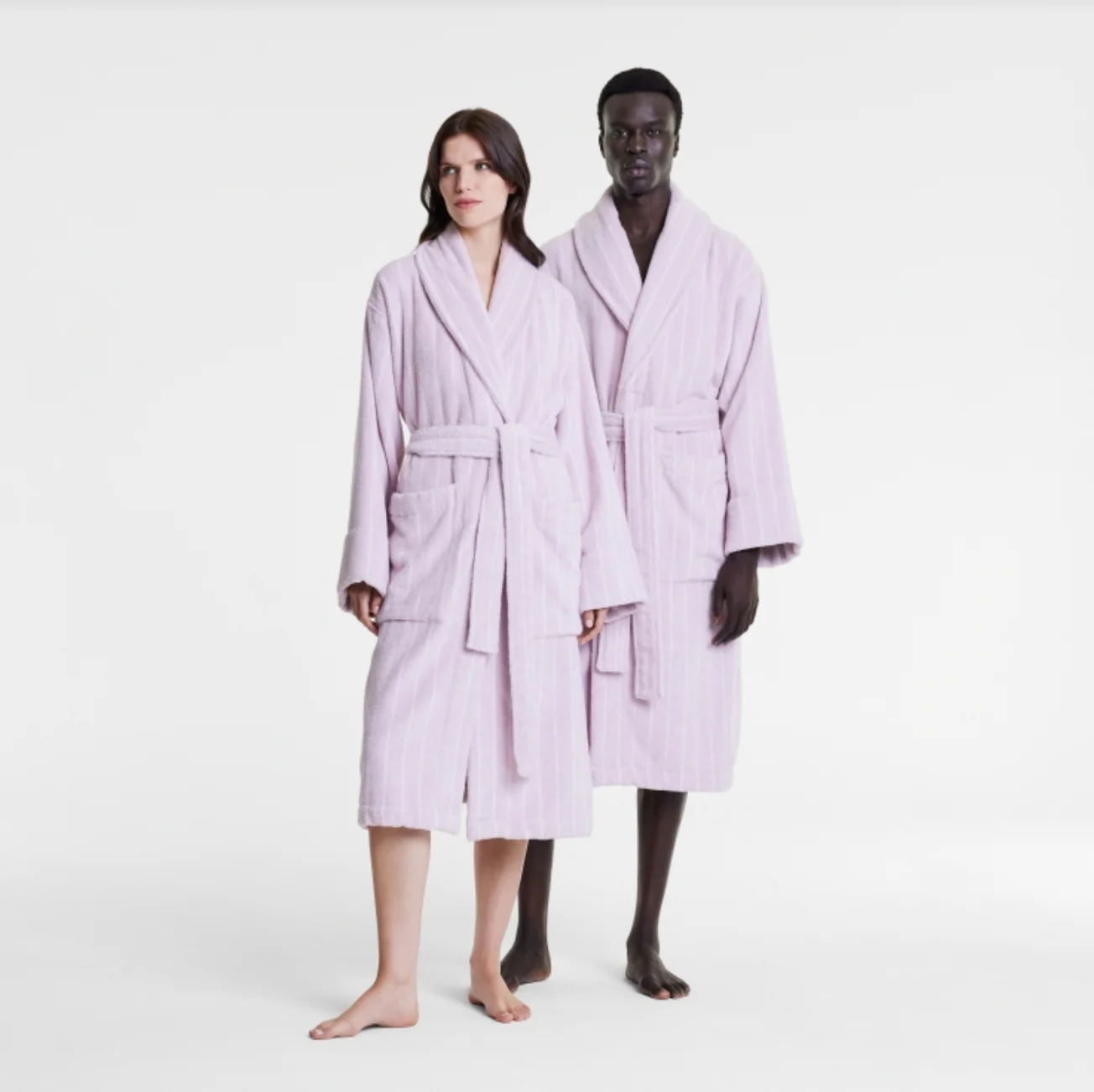 Aven Australian Stripe Cotton Robe - Image 2