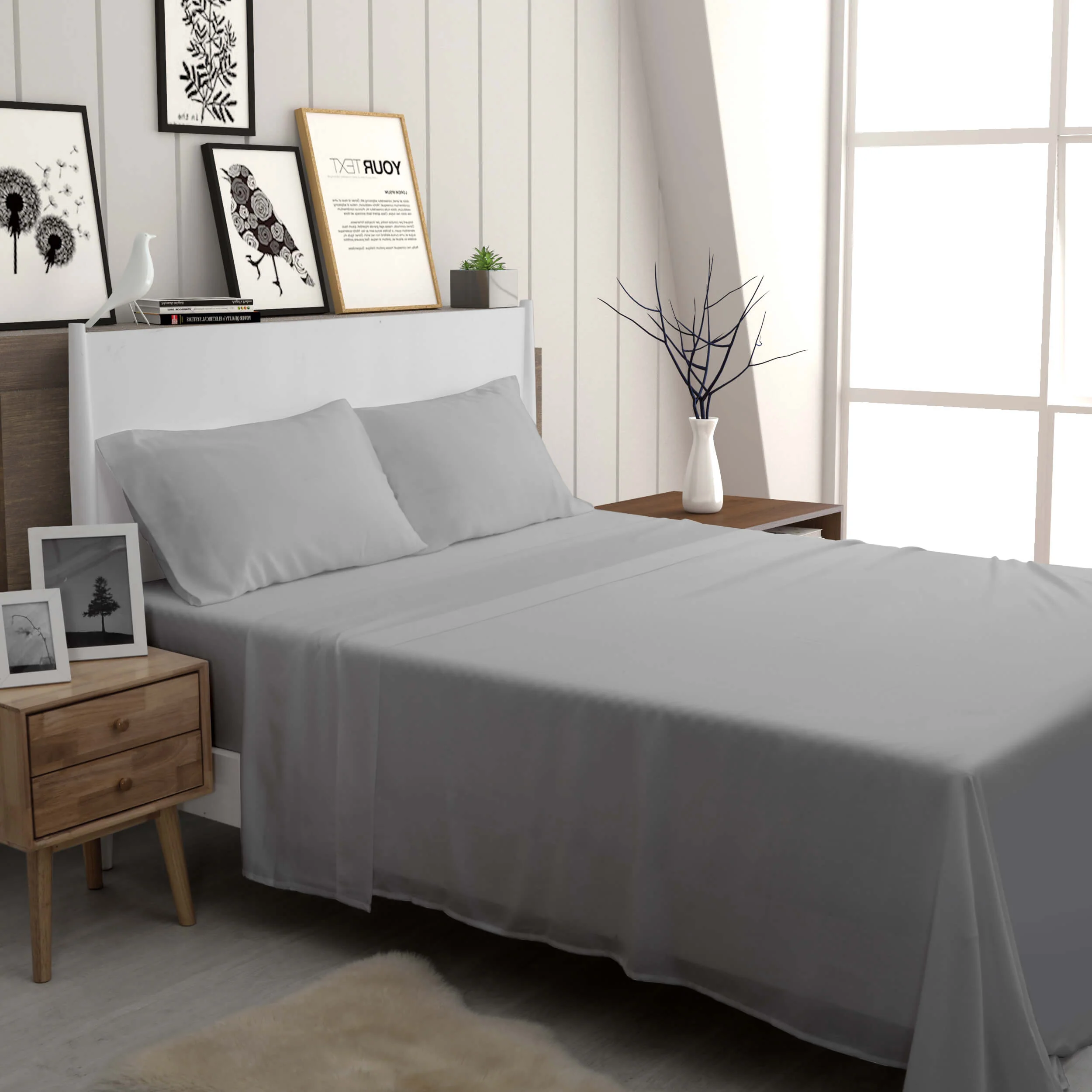Cotton Sheet Set 500 Thread Count - Image 2