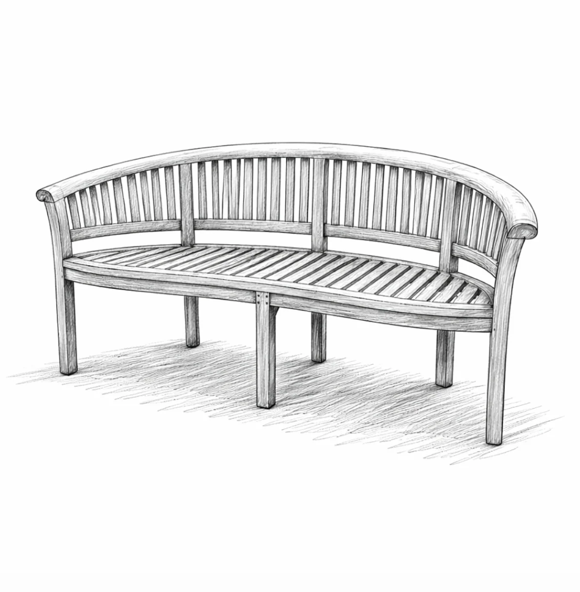 Banana Garden Bench - Image 8