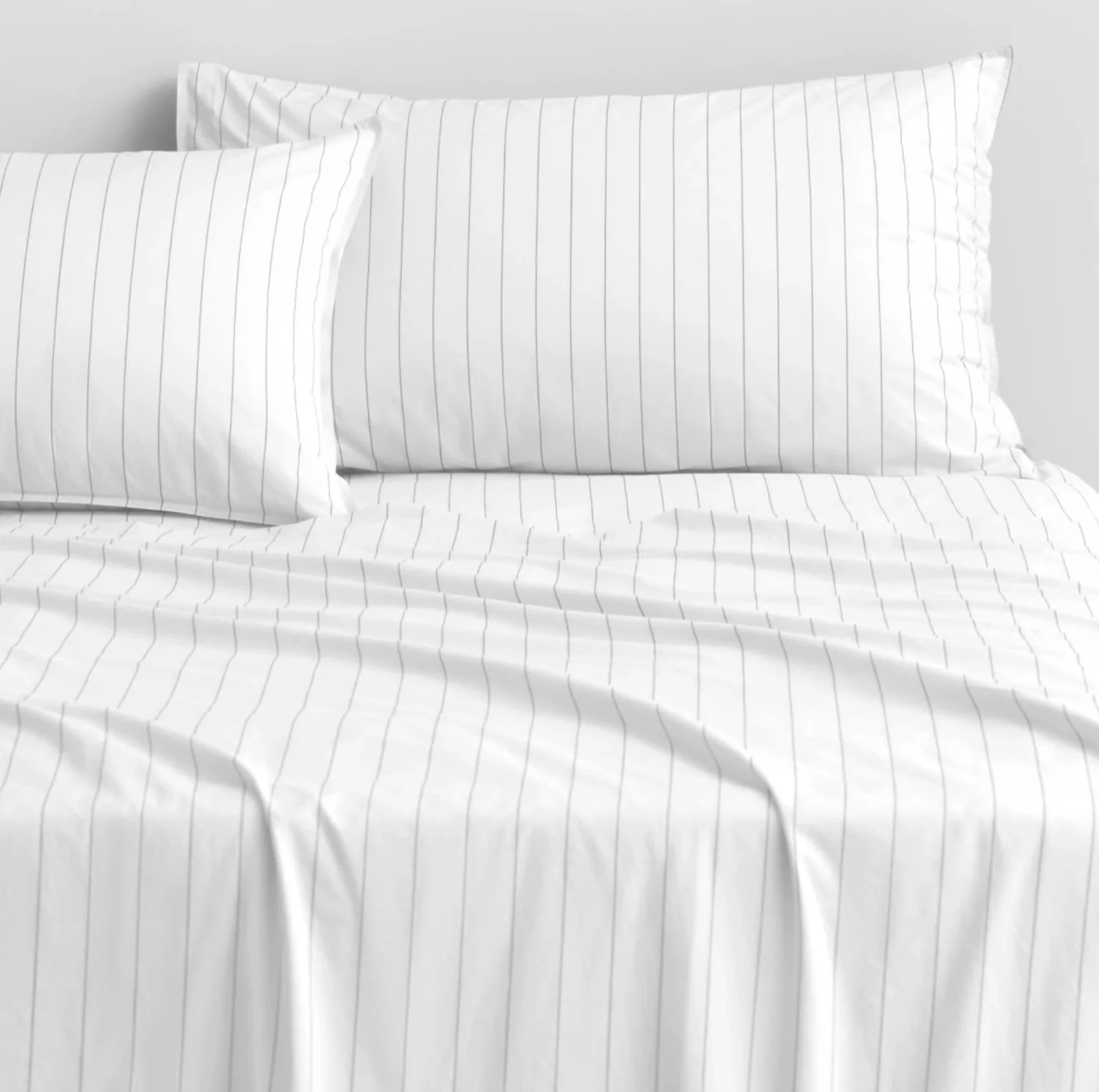 Bayley Stripe Washed Percale Pillowcase Pair - Image 3