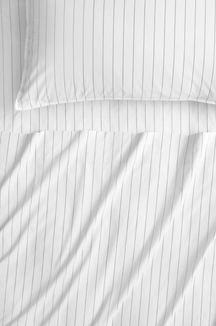 Bayley Stripe Washed Percale Sheet Set - Image 2