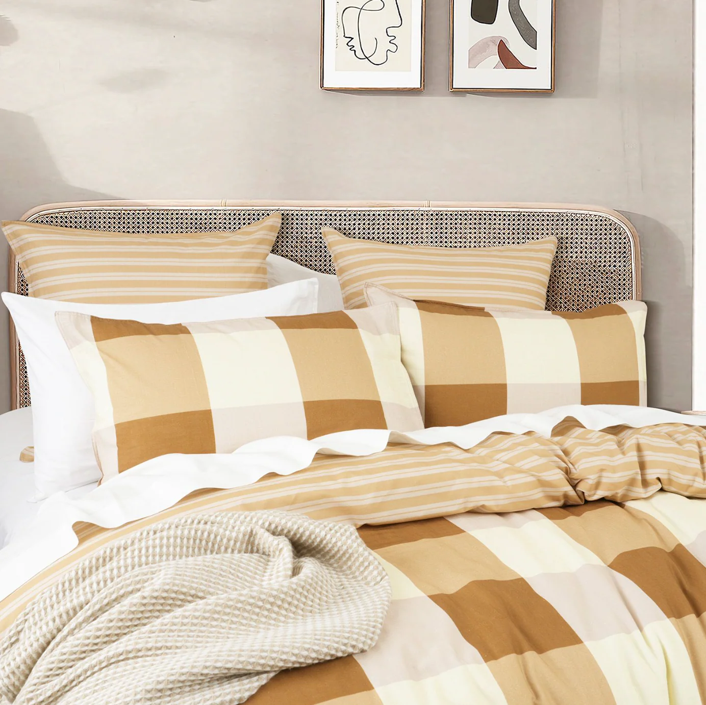 Berlin Checks Quilt Cover Set - Image 2