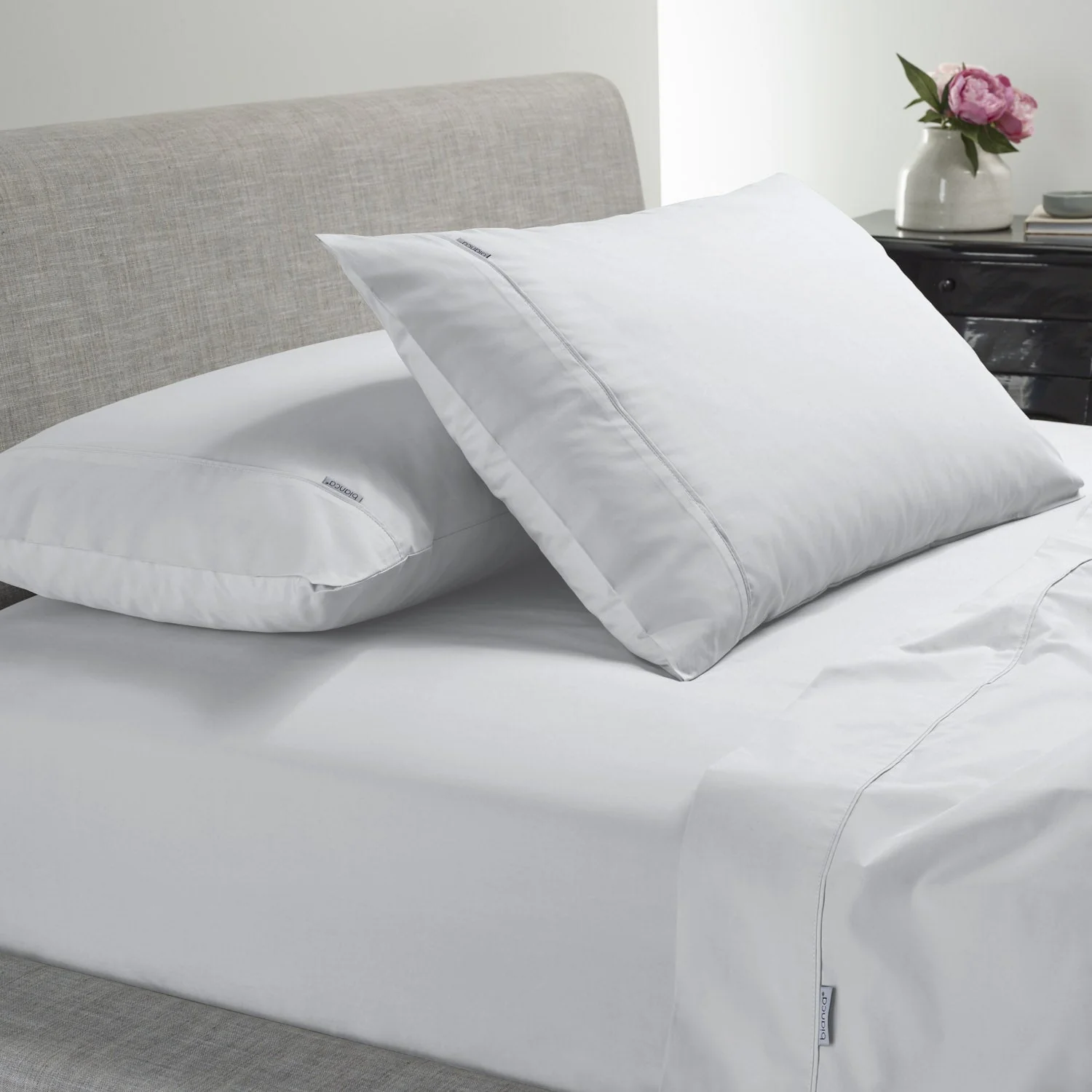 Heston 300 Thread Count Cotton Percale Sheet Set - Image 7