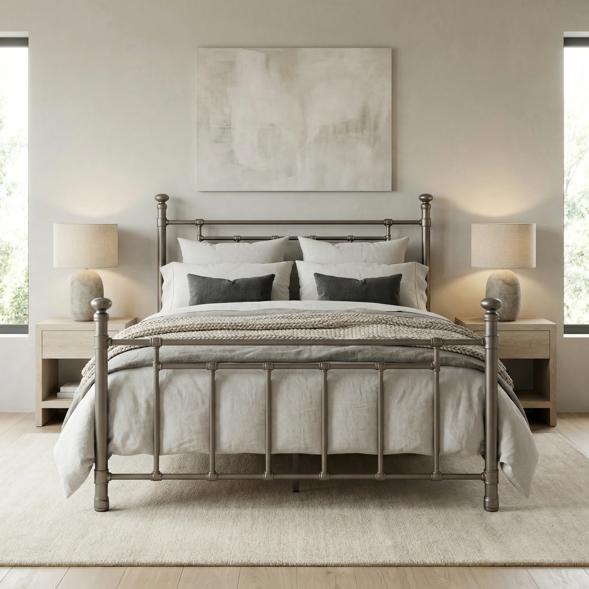 Blake Cast Iron Bed Frame - Image 5