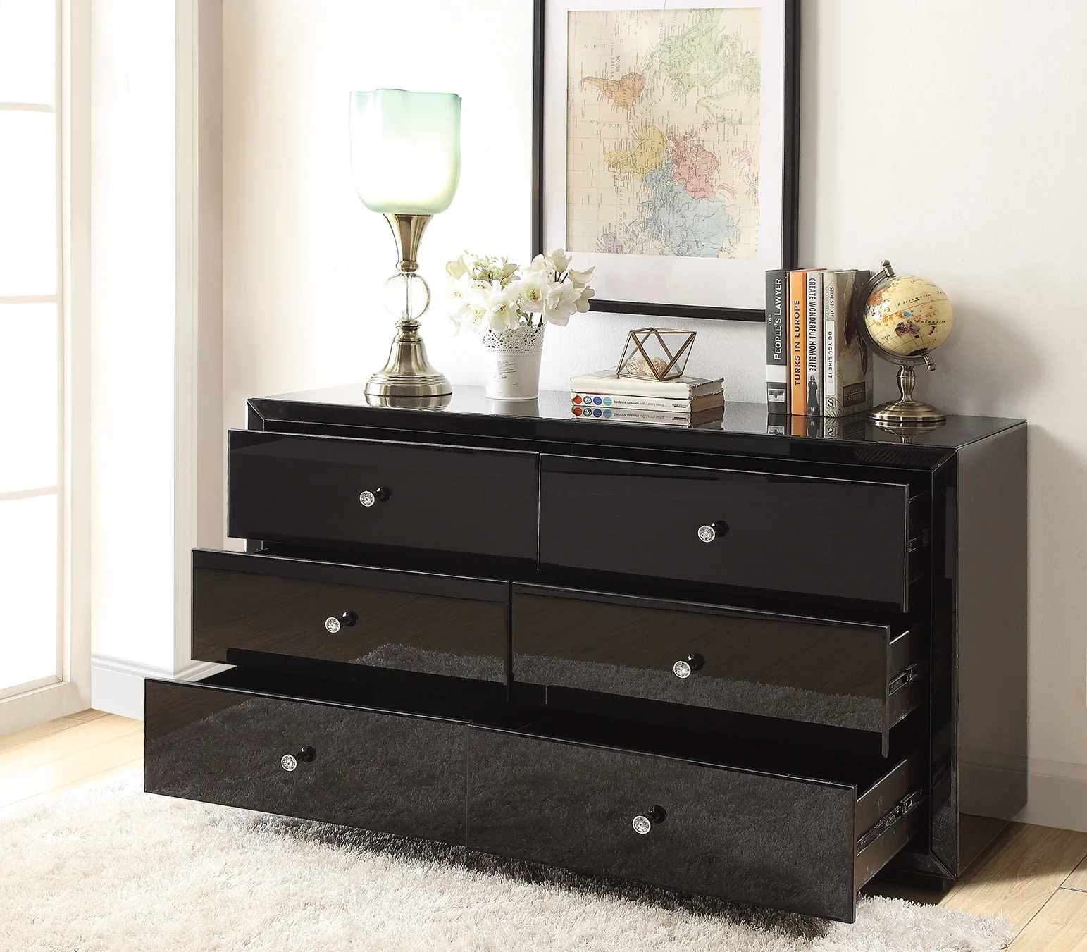 Boulevard Dressing Table - Black - Image 2