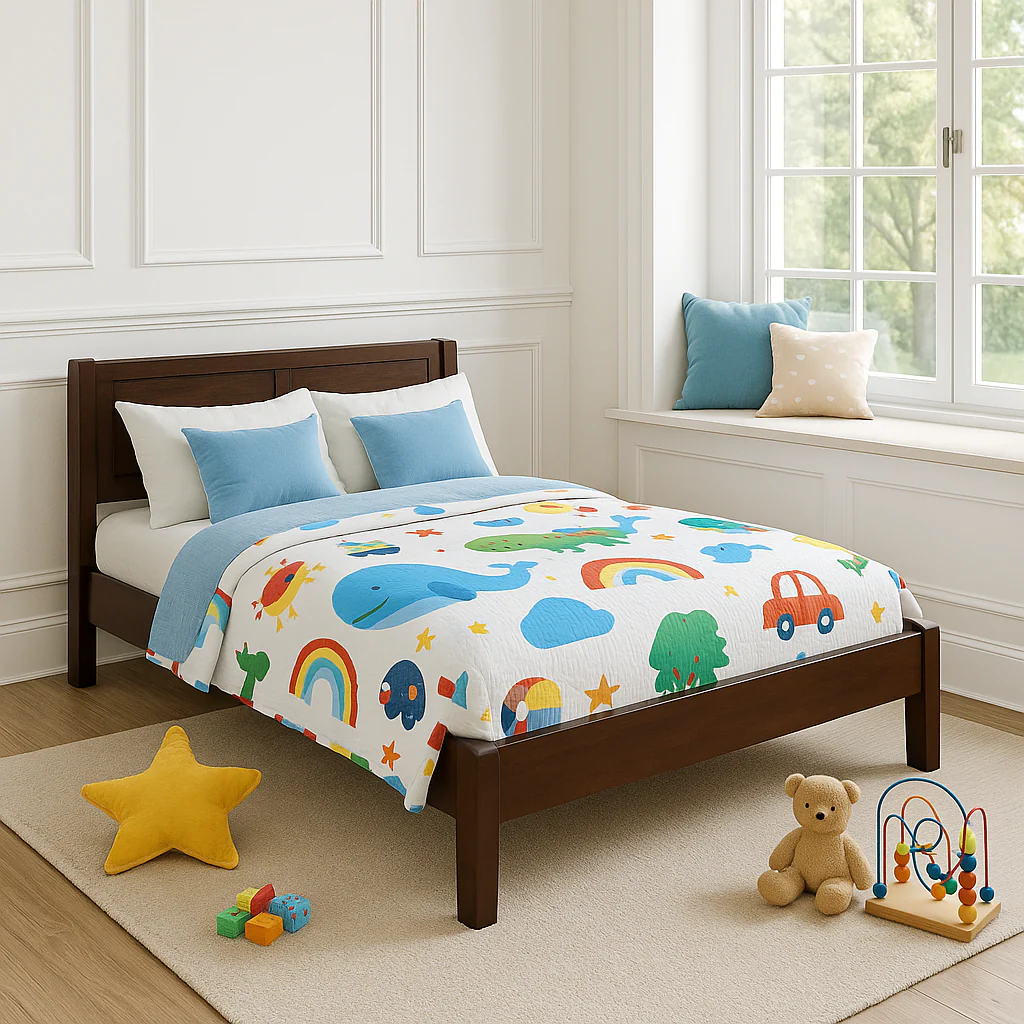 Charles Wood Bed Frame Low Profile - Image 3