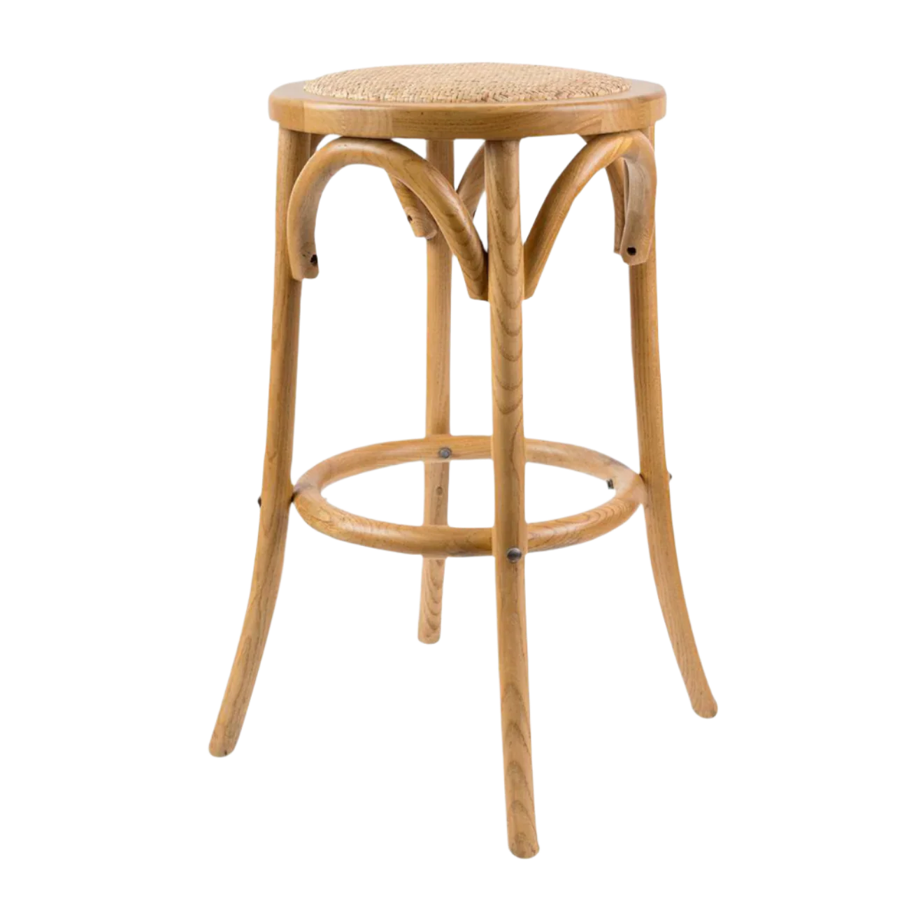 Rattan Kitchen Stool Natural - Image 2