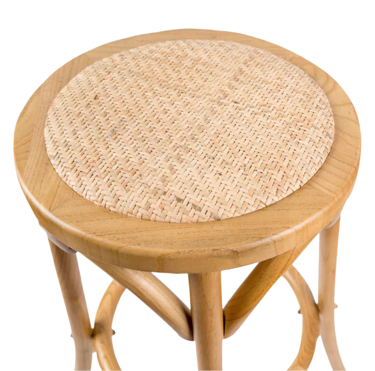 Rattan Kitchen Stool Natural - Image 3