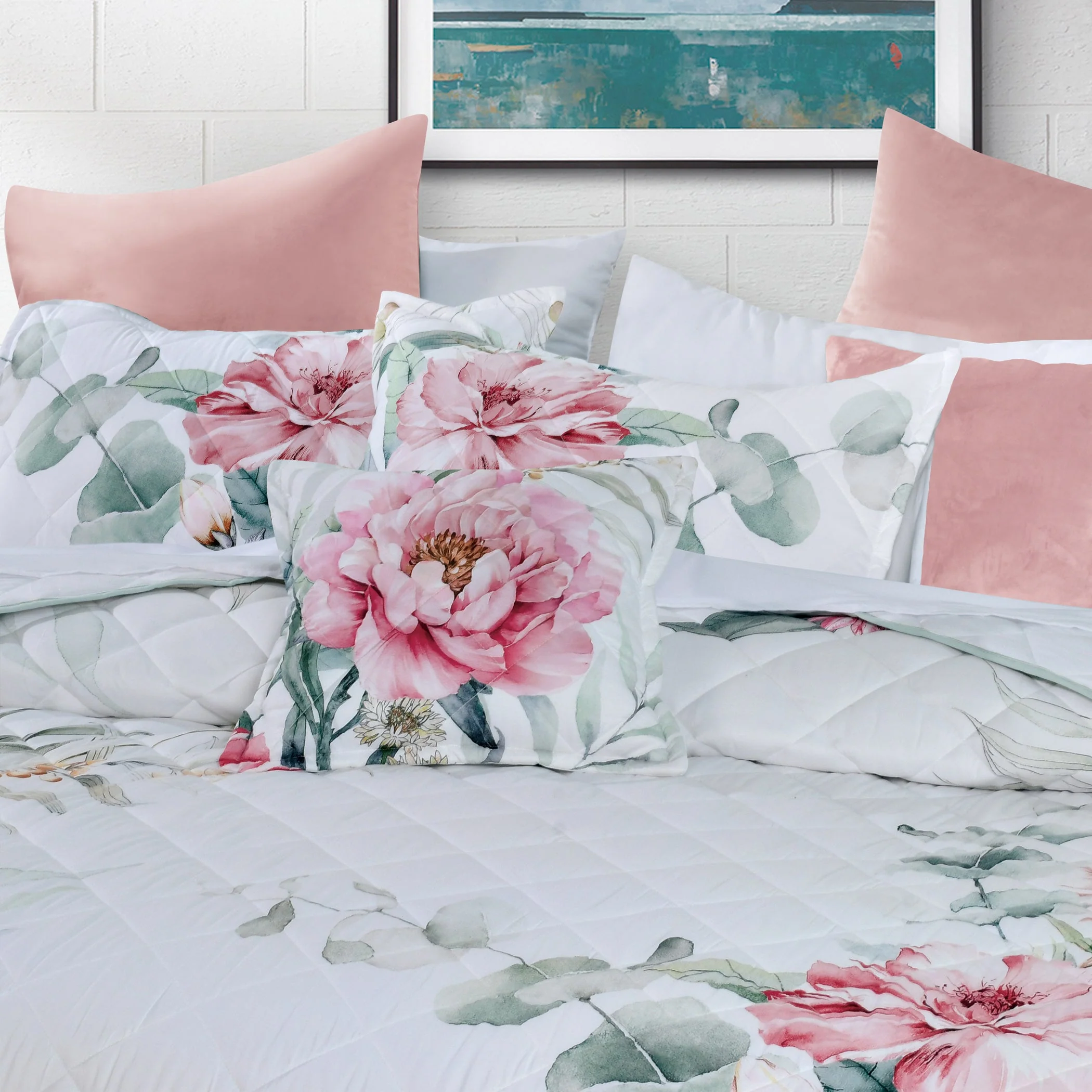 Coleraine Bedspread Set White - Image 2