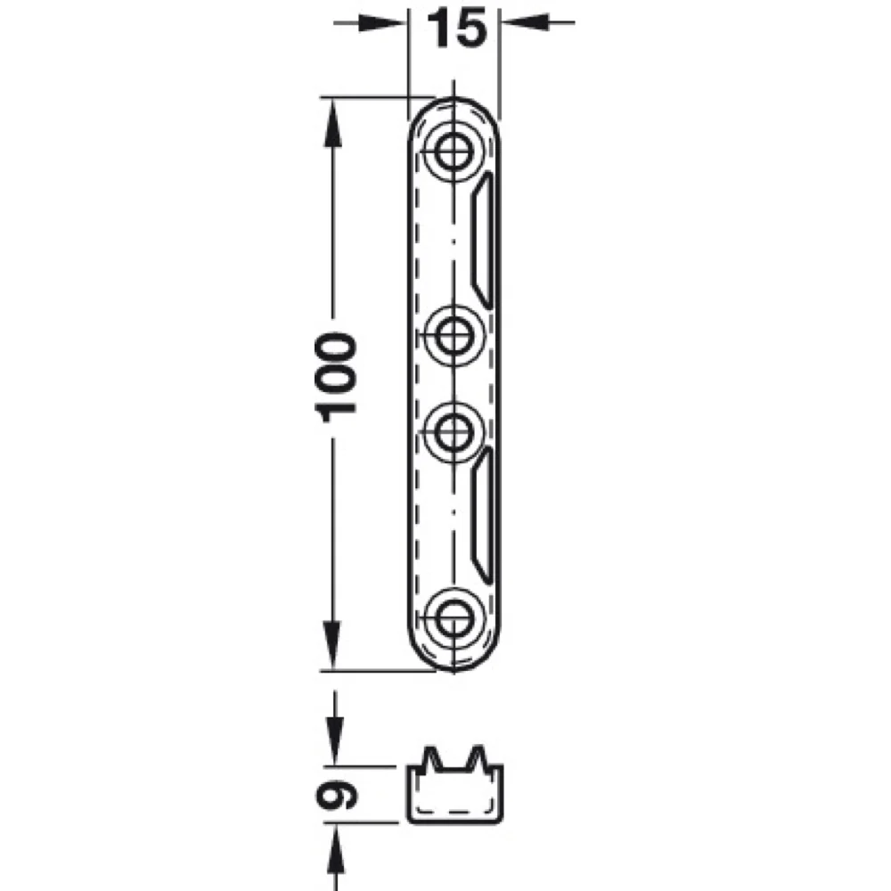 Cranked Hook Metal Bed Fitting - Image 3