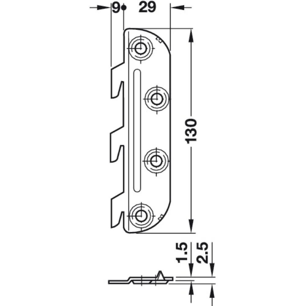 Cranked Hook Metal Bed Fitting - Image 5