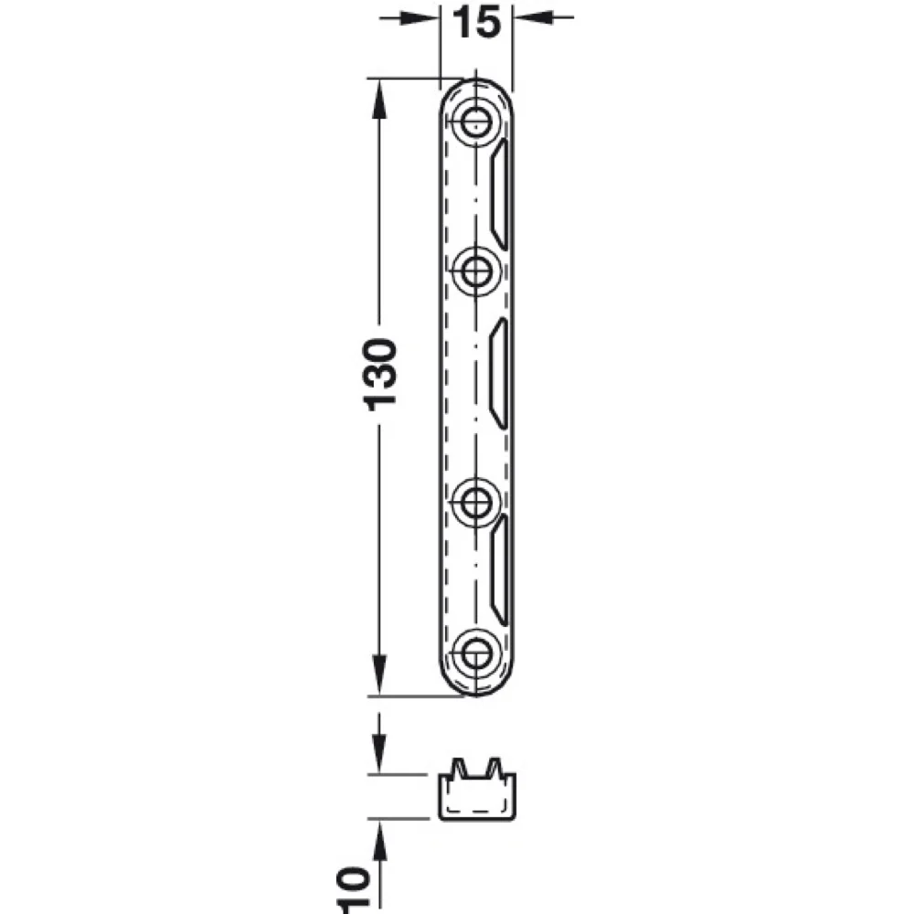Cranked Hook Metal Bed Fitting - Image 6