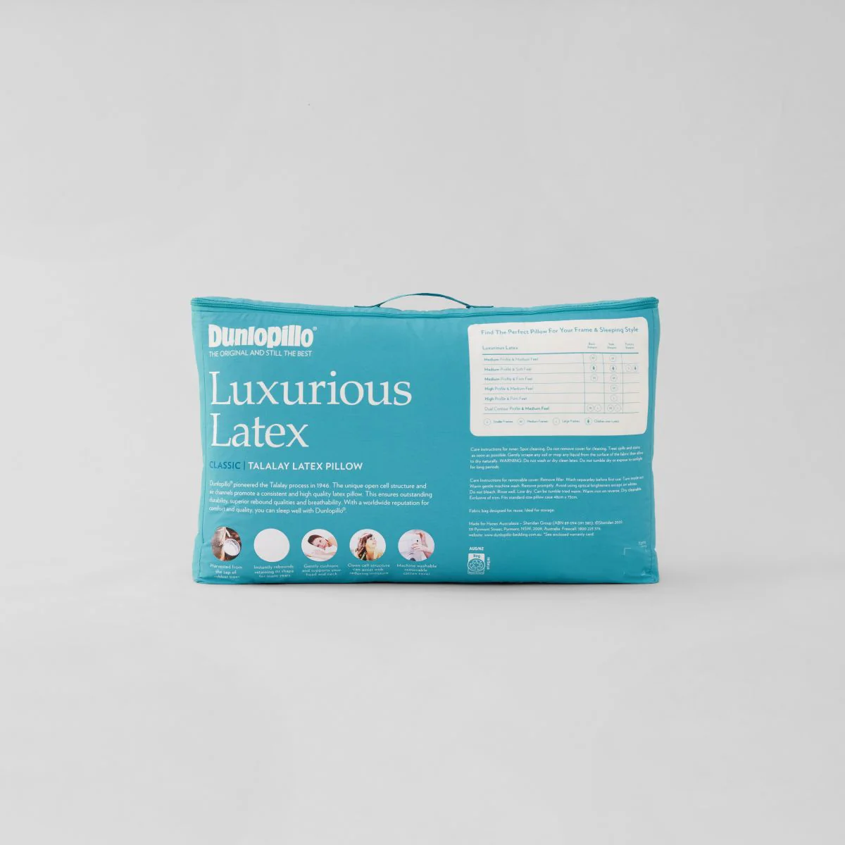 Luxurious Latex Classic Medium Profile & Feel Pillow - Image 3