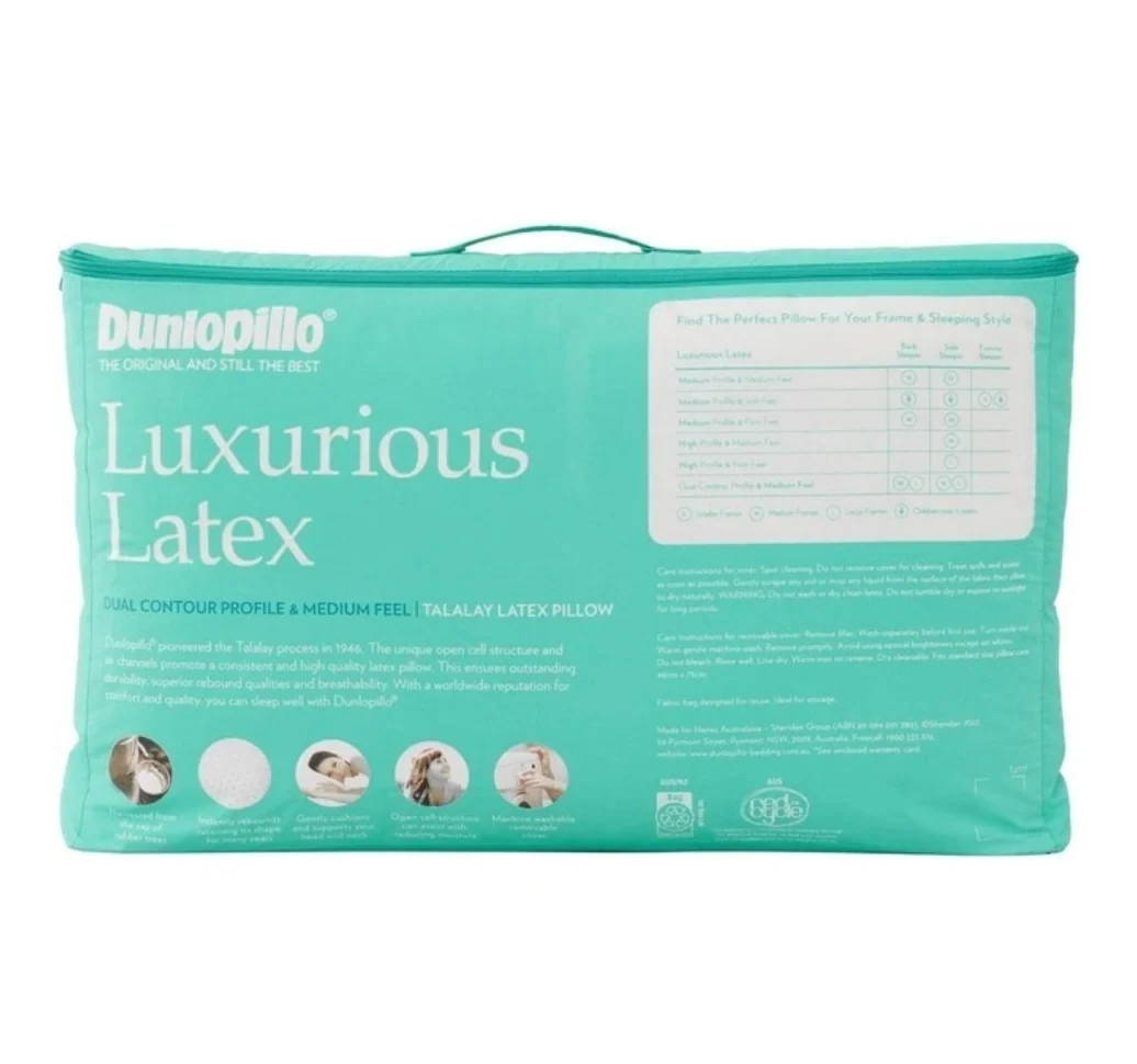 Luxurious Latex Contoured Profile & Medium Feel Pillow - Image 2