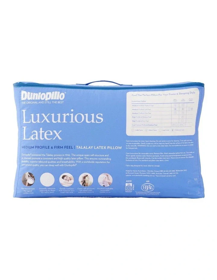 Luxurious Latex Medium Profile & Firm Feel Pillow - Image 6