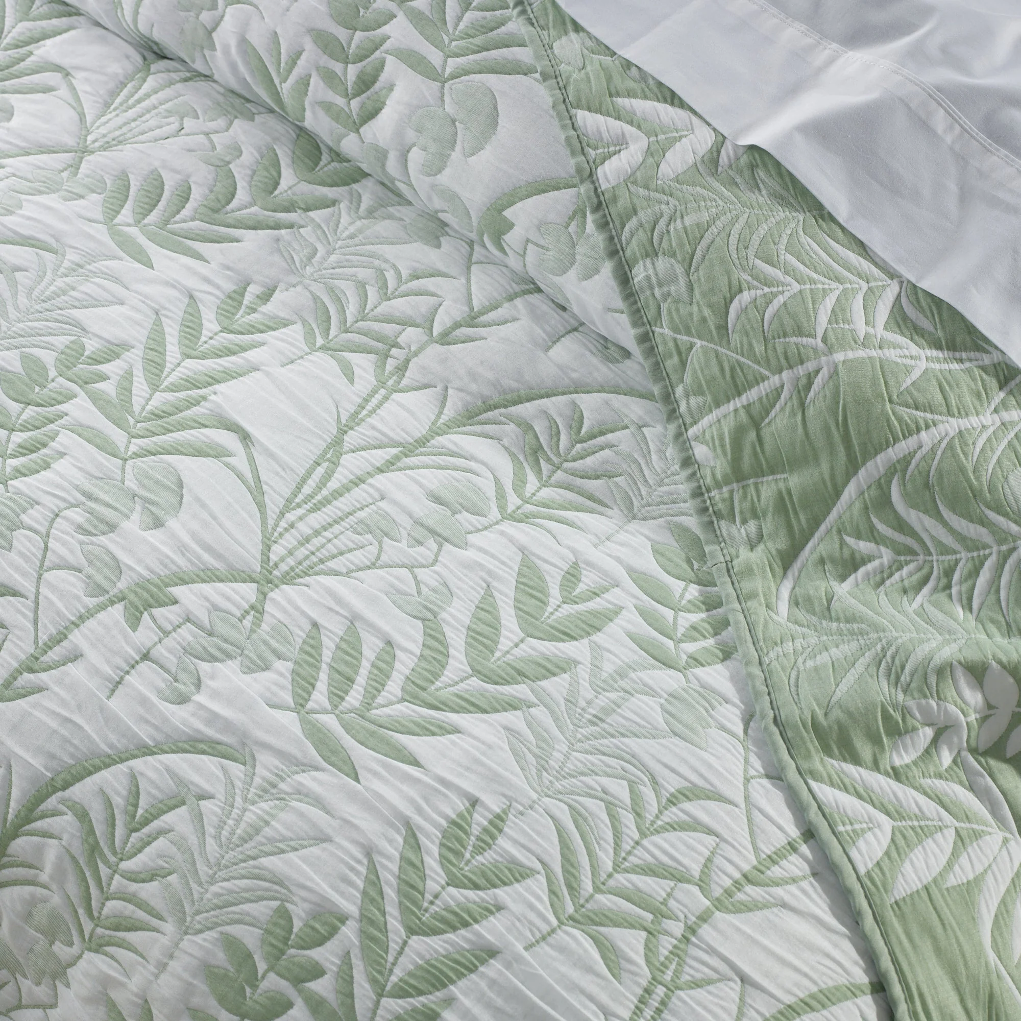 Eden Bedspread Set Sage - Image 2