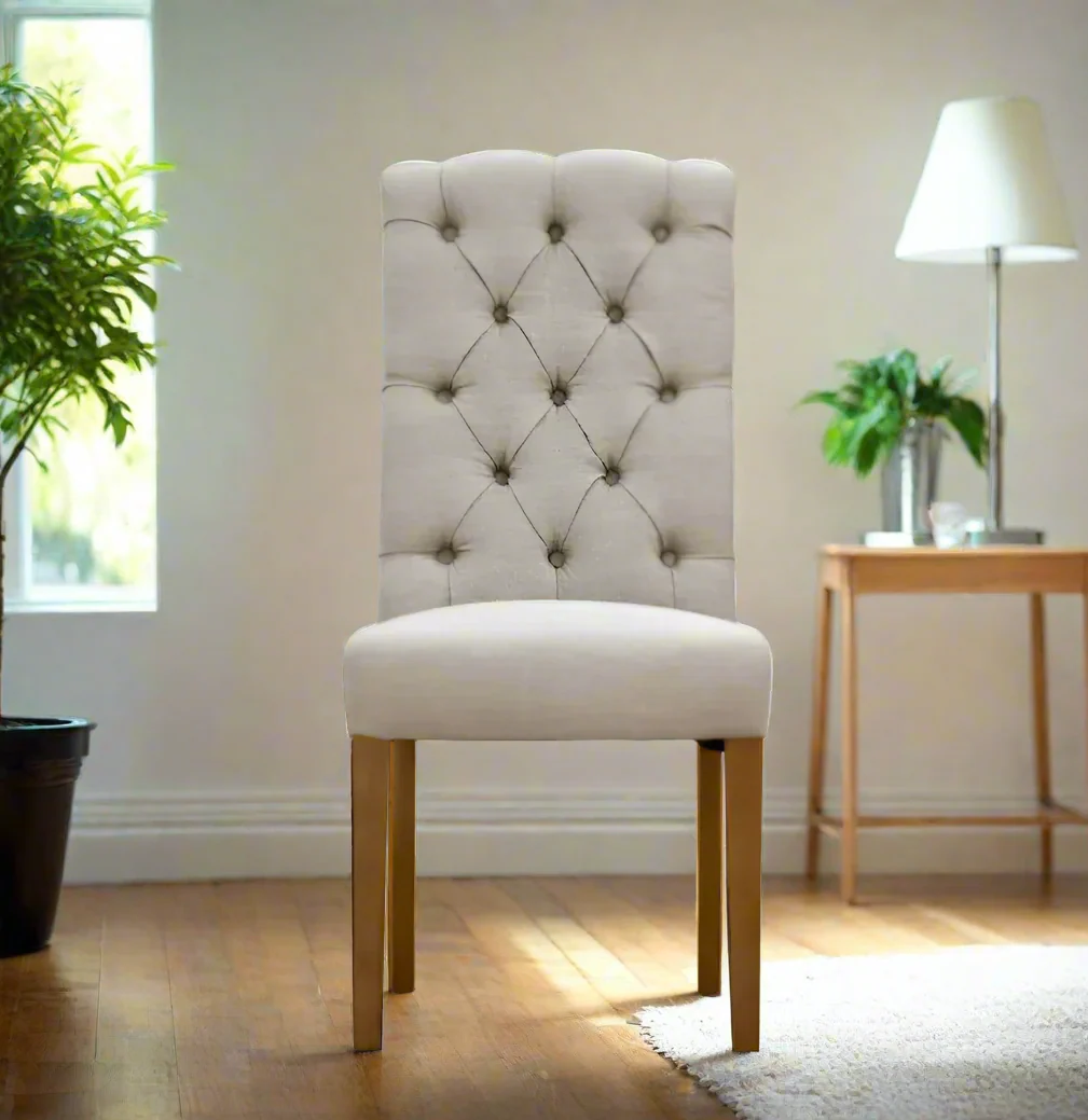 Felice Linen Chair - Image 5