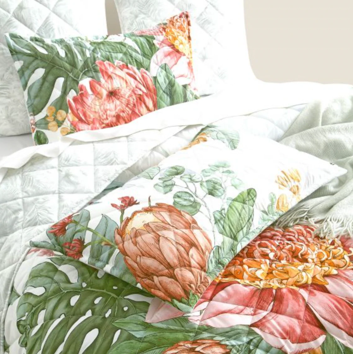 Florence Quilted Reversible Coverlet Set - Image 2
