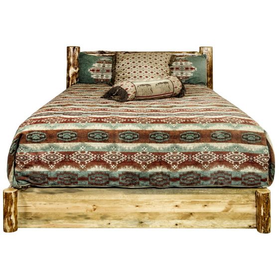 Glacier Country Wood Bed Frame  Low Foot With Drawers - Image 2