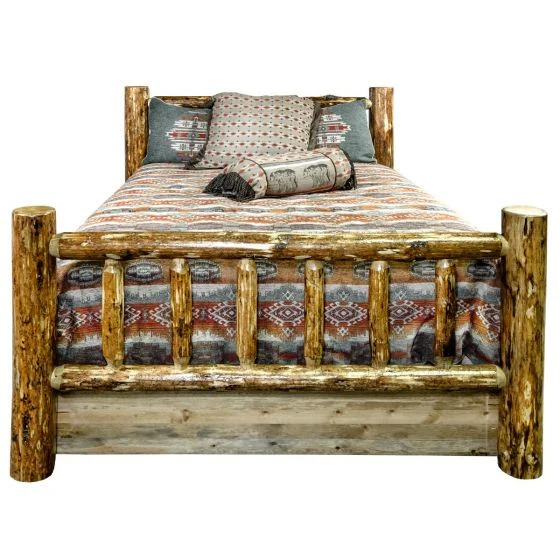 Glacier Country Wood Bed Frame With Drawers - Image 3