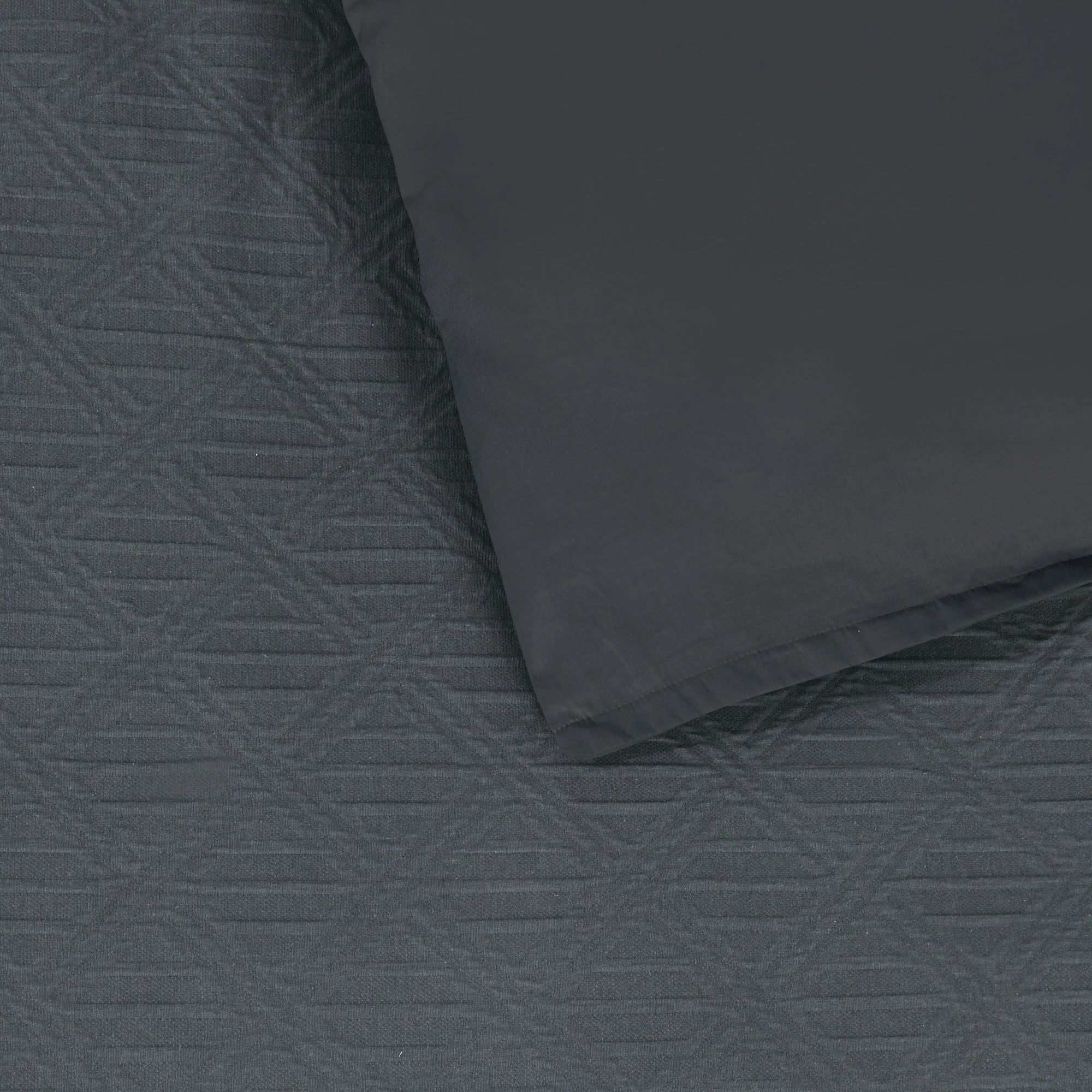 Hallston Quilt Cover Set Charcoal - Image 4