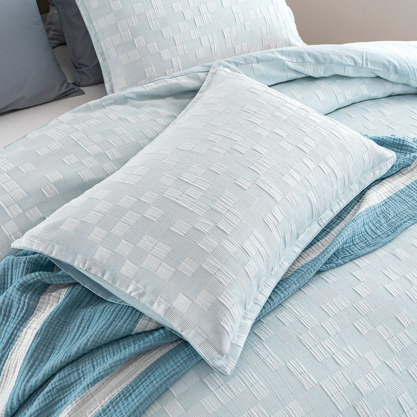 Jervis Check Quilt Cover Set - Image 5