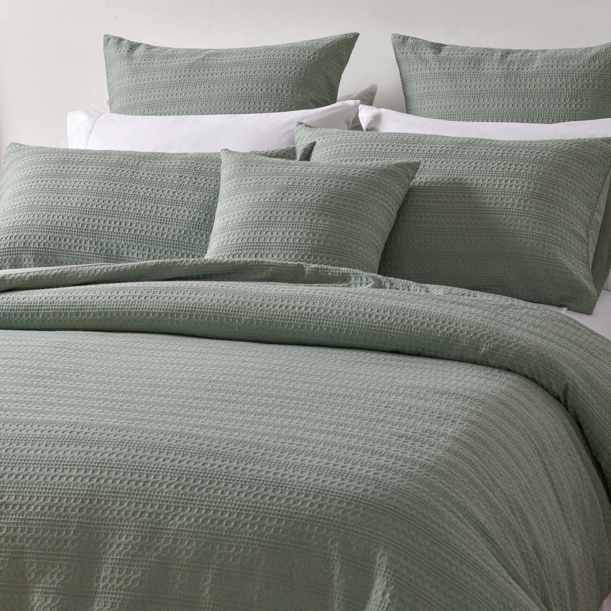Kahlani Quilt Cover Set Sage - Image 2