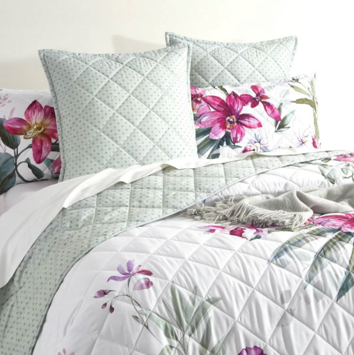 Kashmir Quilted Reversible Coverlet Set - Image 3