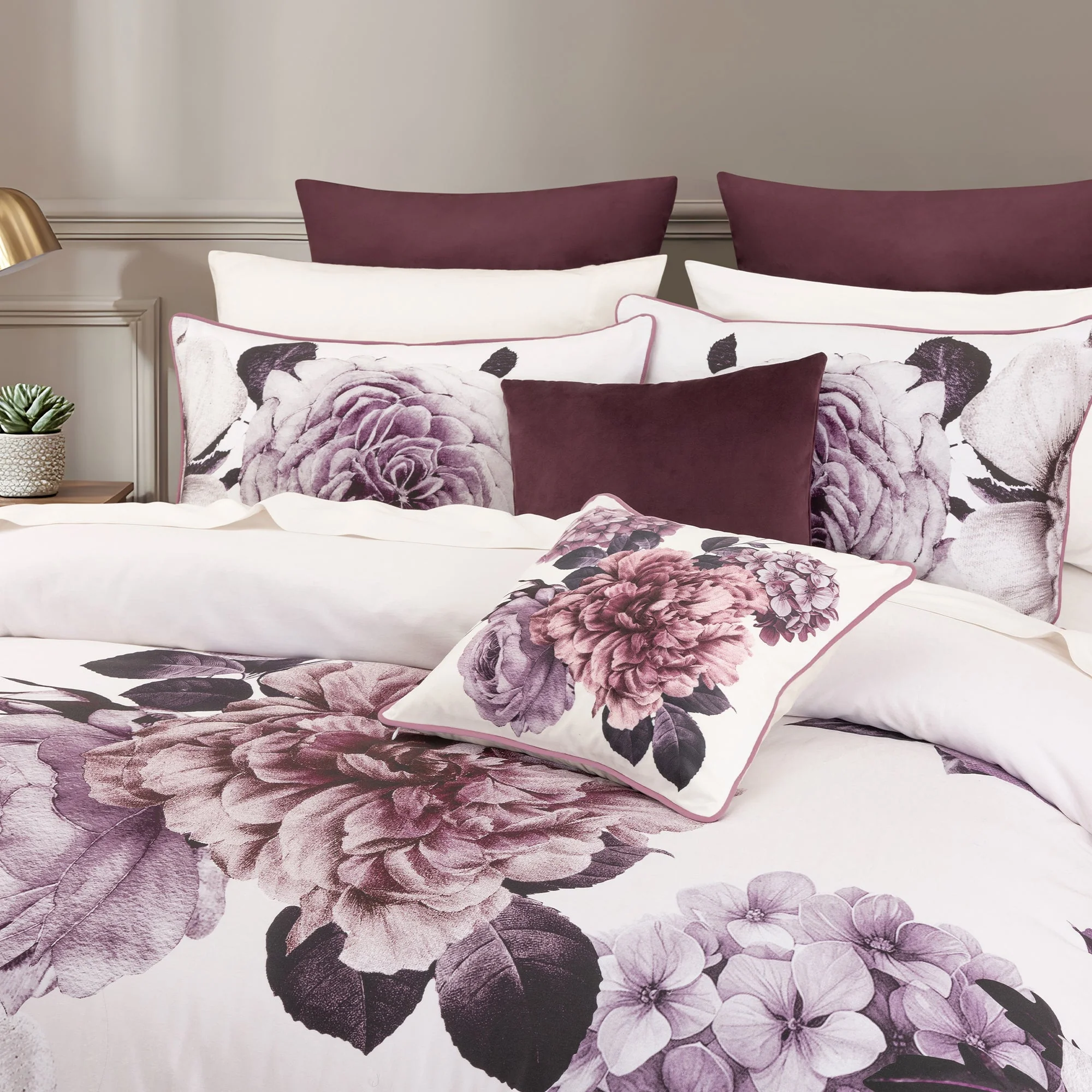 Kiara Quilt Cover Set Lavender - Image 2