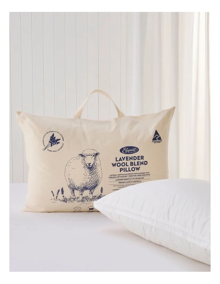 Lavender Wool Blend Pillow - Image 2