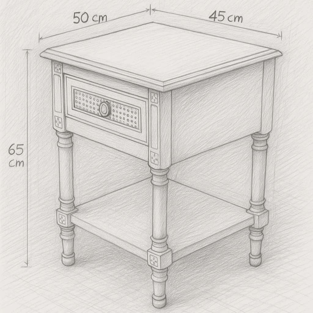 Loire Bedside Table - Image 6