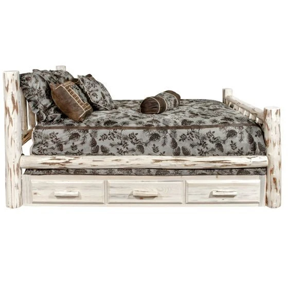 Montana Wood Bed Frame With Drawers - Image 4