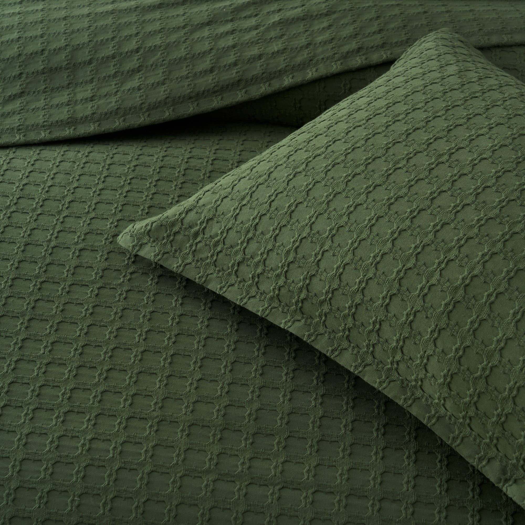 Mossbury Bedspread Set Olive - Image 3