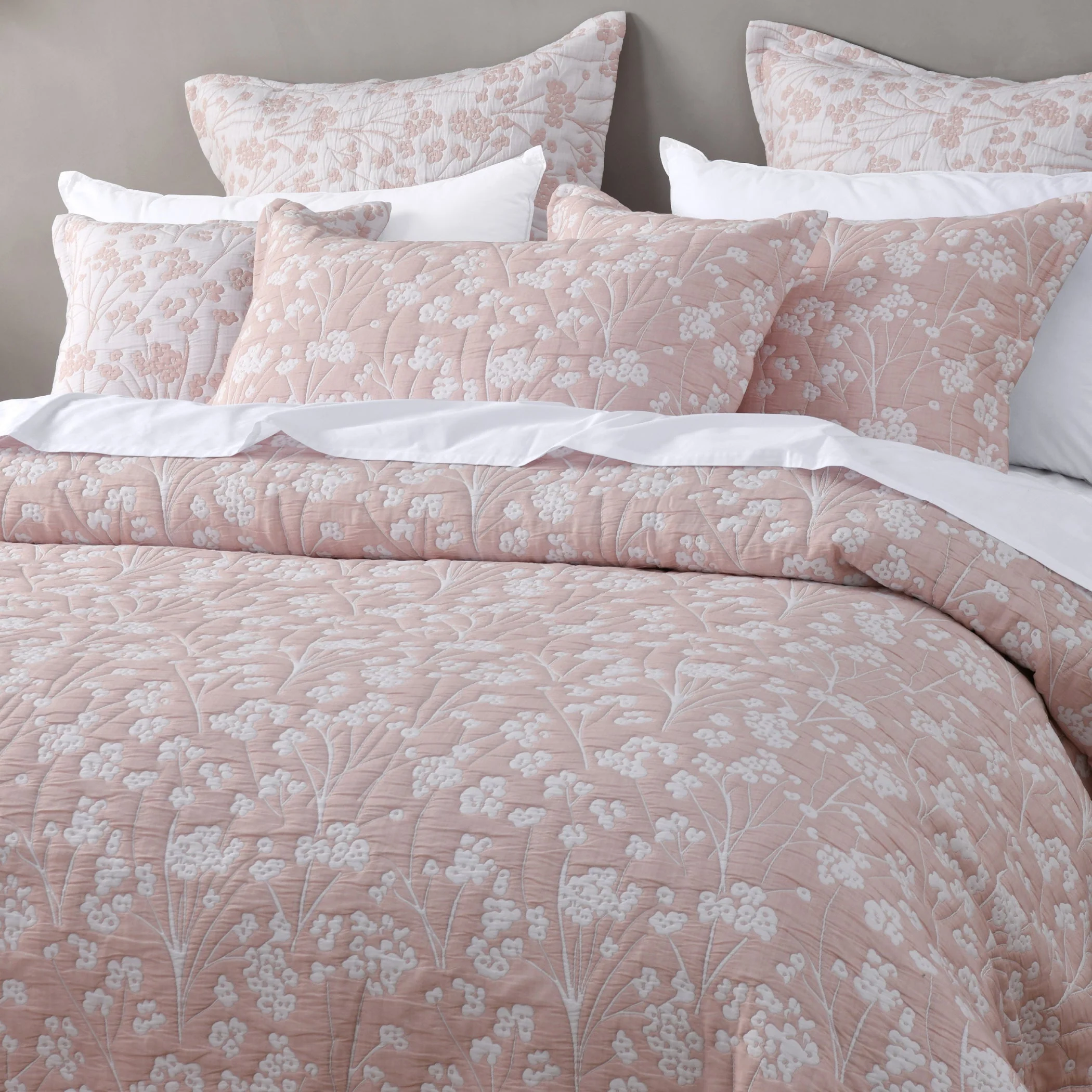 Myra Bedspread Set Blush - Image 3