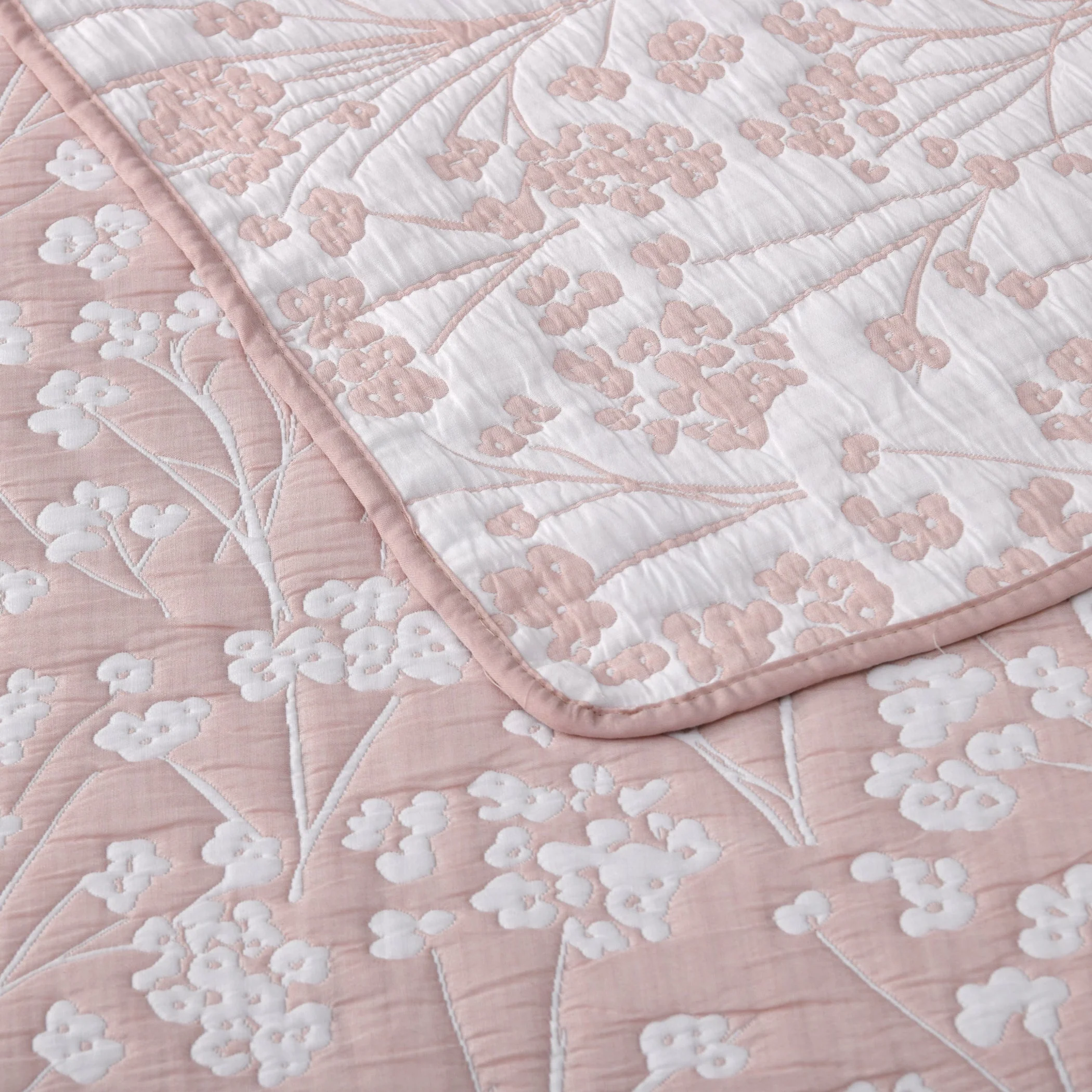 Myra Bedspread Set Blush - Image 5