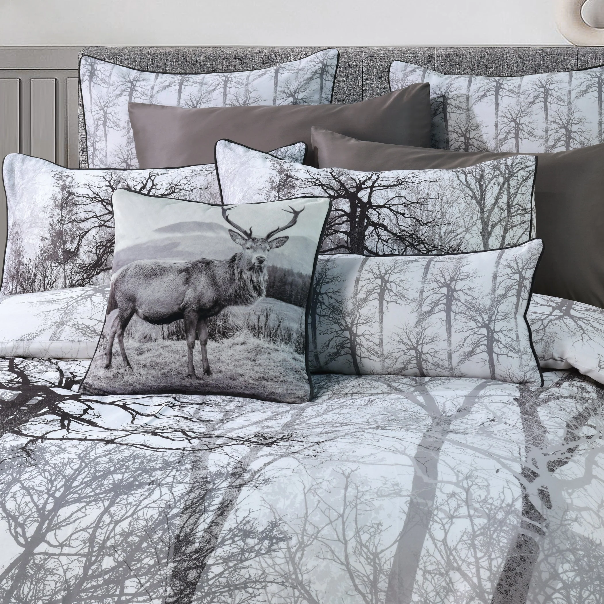 Myrtleford Quilt Cover Set Grey - Image 2